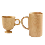 Maxbell Tea Cup Water Cup Smooth Coffee Cup Vintage Juice Drink Mug Solid Wooden Mug 150ml