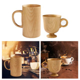 Maxbell Tea Cup Water Cup Smooth Coffee Cup Vintage Juice Drink Mug Solid Wooden Mug 150ml