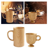 Maxbell Tea Cup Water Cup Smooth Coffee Cup Vintage Juice Drink Mug Solid Wooden Mug 150ml