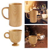 Maxbell Tea Cup Water Cup Smooth Coffee Cup Vintage Juice Drink Mug Solid Wooden Mug 150ml