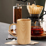 Maxbell Tea Cup Water Cup Smooth Coffee Cup Vintage Juice Drink Mug Solid Wooden Mug 150ml