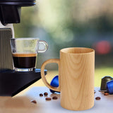 Maxbell Tea Cup Water Cup Smooth Coffee Cup Vintage Juice Drink Mug Solid Wooden Mug 150ml
