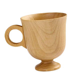 Maxbell Tea Cup Water Cup Smooth Coffee Cup Vintage Juice Drink Mug Solid Wooden Mug 300ml