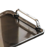 Maxbell Serving Tray Makeup Plastic Fruit Trays for Parties Living Room Coffee Table Grey