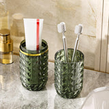 Maxbell Travel Toothbrush Case Toothpaste Holder Bathroom Fashion Dustproof Wash Cup Green