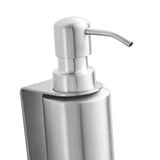 Maxbell Soap Dispenser Stainless Steel 1 Piece for Hotel Countertop Dishwashing Soap Silver Round