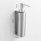 Maxbell Soap Dispenser Stainless Steel 1 Piece for Hotel Countertop Dishwashing Soap Silver Round