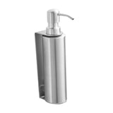 Maxbell Soap Dispenser Stainless Steel 1 Piece for Hotel Countertop Dishwashing Soap Silver Round