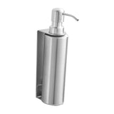 Maxbell Soap Dispenser Stainless Steel 1 Piece for Hotel Countertop Dishwashing Soap Silver Round