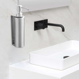 Maxbell Soap Dispenser Stainless Steel 1 Piece for Hotel Countertop Dishwashing Soap Silver Round