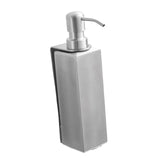 Maxbell Soap Dispenser Stainless Steel 1 Piece for Hotel Countertop Dishwashing Soap Silver Square