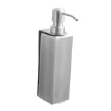 Maxbell Soap Dispenser Stainless Steel 1 Piece for Hotel Countertop Dishwashing Soap Silver Square