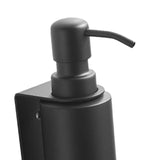 Maxbell Soap Dispenser Stainless Steel 1 Piece for Hotel Countertop Dishwashing Soap Black Round