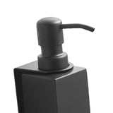 Maxbell Soap Dispenser Stainless Steel 1 Piece for Hotel Countertop Dishwashing Soap Black Square