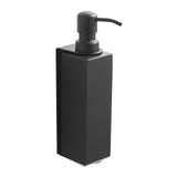 Maxbell Soap Dispenser Stainless Steel 1 Piece for Hotel Countertop Dishwashing Soap Black Square