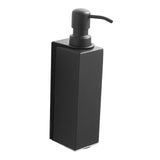 Maxbell Soap Dispenser Stainless Steel 1 Piece for Hotel Countertop Dishwashing Soap Black Square