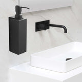 Maxbell Soap Dispenser Stainless Steel 1 Piece for Hotel Countertop Dishwashing Soap Black Square