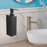 Maxbell Soap Dispenser Stainless Steel 1 Piece for Hotel Countertop Dishwashing Soap Black Square