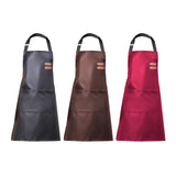 Maxbell Chef Apron with Large Pocket Waterproof Apron for DIY Painting Washing Women Black