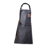 Maxbell Chef Apron with Large Pocket Waterproof Apron for DIY Painting Washing Women Black