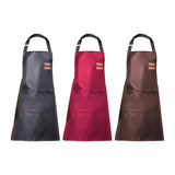 Maxbell Chef Apron with Large Pocket Waterproof Apron for DIY Painting Washing Women Black