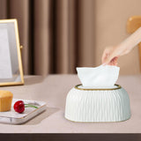 Maxbell Tissue Box Holder Dryer Sheet Dispenser for Home Bathroom Vanity Living Room White