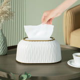 Maxbell Tissue Box Holder Dryer Sheet Dispenser for Home Bathroom Vanity Living Room White