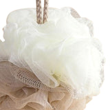 Maxbell Shower Loofah Soft Hanging Comfortable Shower Ball for Travel Hotel Bathroom Khaki