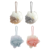 Maxbell Shower Loofah Soft Hanging Comfortable Shower Ball for Travel Hotel Bathroom Khaki