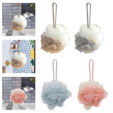 Maxbell Shower Loofah Soft Hanging Comfortable Shower Ball for Travel Hotel Bathroom Khaki