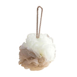 Maxbell Shower Loofah Soft Hanging Comfortable Shower Ball for Travel Hotel Bathroom Khaki