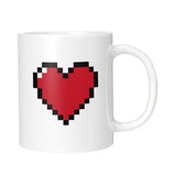 Maxbell Color Changing Cup Water Cup Personality Porcelain Large Ceramic Mugs Heart