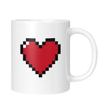 Maxbell Color Changing Cup Water Cup Personality Porcelain Large Ceramic Mugs Heart