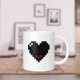 Maxbell Color Changing Cup Water Cup Personality Porcelain Large Ceramic Mugs Heart