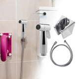 Maxbell Bidet Toilet Sprayer Set Cloth Bathroom Diaper Sprayer for Baby Wash Kitchen Argent