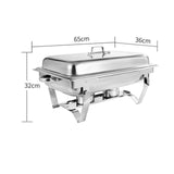 Maxbell Chafing Dish Buffet Chafer Buffet Warmer Sets for Dinners Kitchen Dining