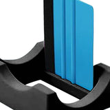 Maxbell Silicone Cup Cradle with Slot & Felt Edge Squeegee for Mug Crafts Making Can Black