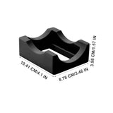 Maxbell Silicone Cup Cradle with Slot & Felt Edge Squeegee for Mug Crafts Making Can Black