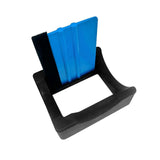 Maxbell Silicone Cup Cradle with Slot & Felt Edge Squeegee for Mug Crafts Making Can Black