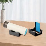 Maxbell Silicone Cup Cradle with Slot & Felt Edge Squeegee for Mug Crafts Making Can Black