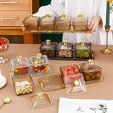 Maxbell Fruit plate Serving Bowls Fruit Platter for Candy Veggies Party Supply grey and 3 grids
