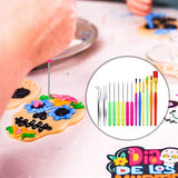 Maxbell 16Pcs Cookie Decorating Kit Acrylic Cookie Turntable for Easter Party Pastry