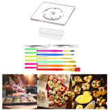 Maxbell 16Pcs Cookie Decorating Kit Acrylic Cookie Turntable for Easter Party Pastry