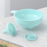 Maxbell Kitchen Funnels Easy to Clean Durable Hangable Detachable Large Small Funnel Color box