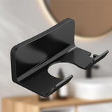 Maxbell Bathroom Hair Dryer Rack Space saving Practical Hotel Hair Dryer Holder Simple Black