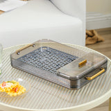 Maxbell Drain Tray Modern Serving Tray Simple Tray Light Luxury Durable Water Cup Drain Tray