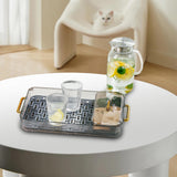 Maxbell Drain Tray Modern Serving Tray Simple Tray Light Luxury Durable Water Cup Drain Tray