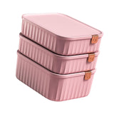 Maxbell 3 Pieces Drawer Organizer Household Wardrobe Save Space Closet Storage Boxes Pink