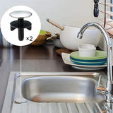 Maxbell 2Pcs Sink Hole Cover Sink Plug Faucet Tap Hole Cover for Bathroom Sink Basin