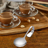 Maxbell Serving Spoons Soup Spoons Serving Spoon Tasting Spoon Stainless Steel Spoon Argent